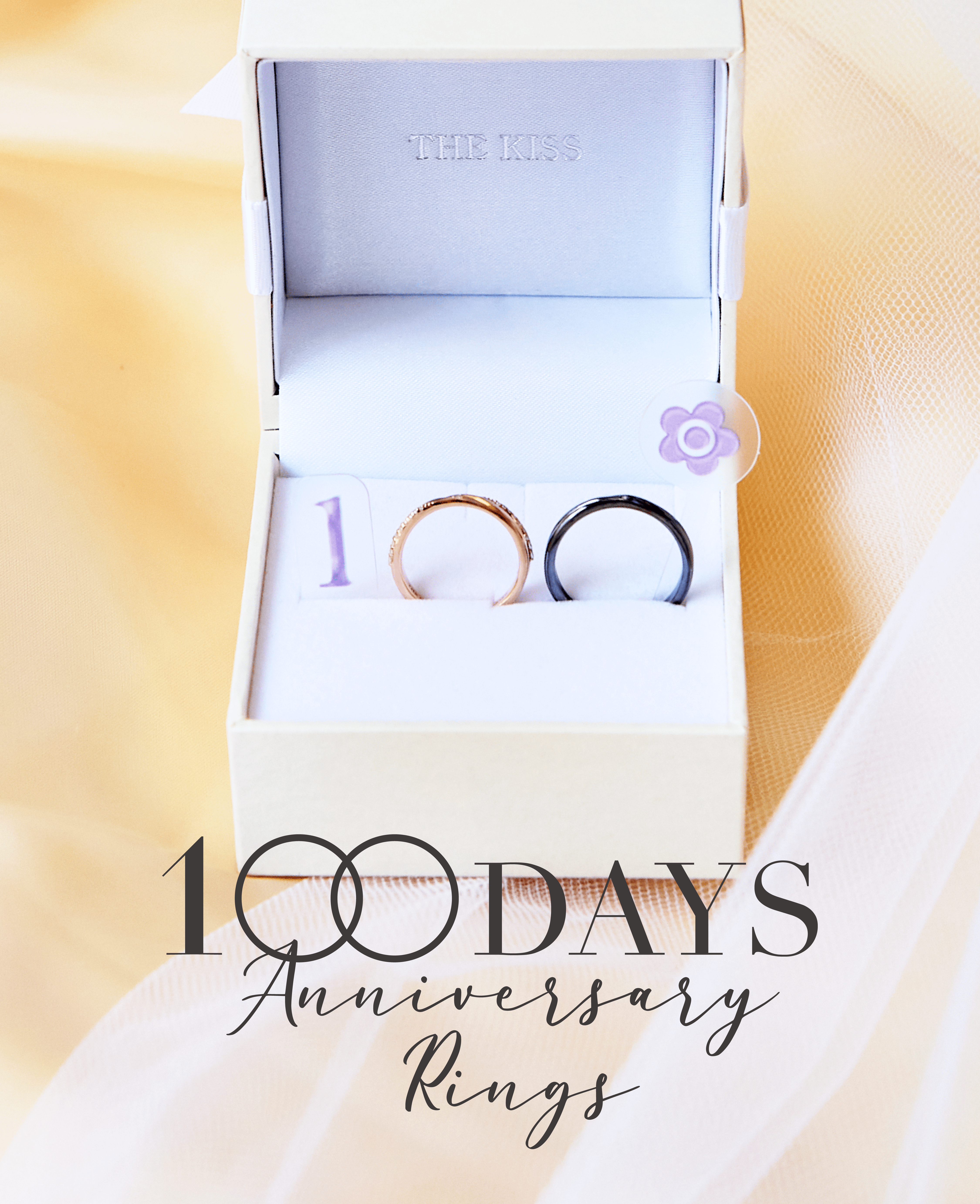 100DAYS Anniversary rings